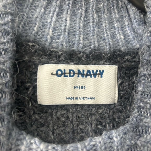 NWOT Old Navy Blue-Gray Knit Sweater - Picture 3 of 3